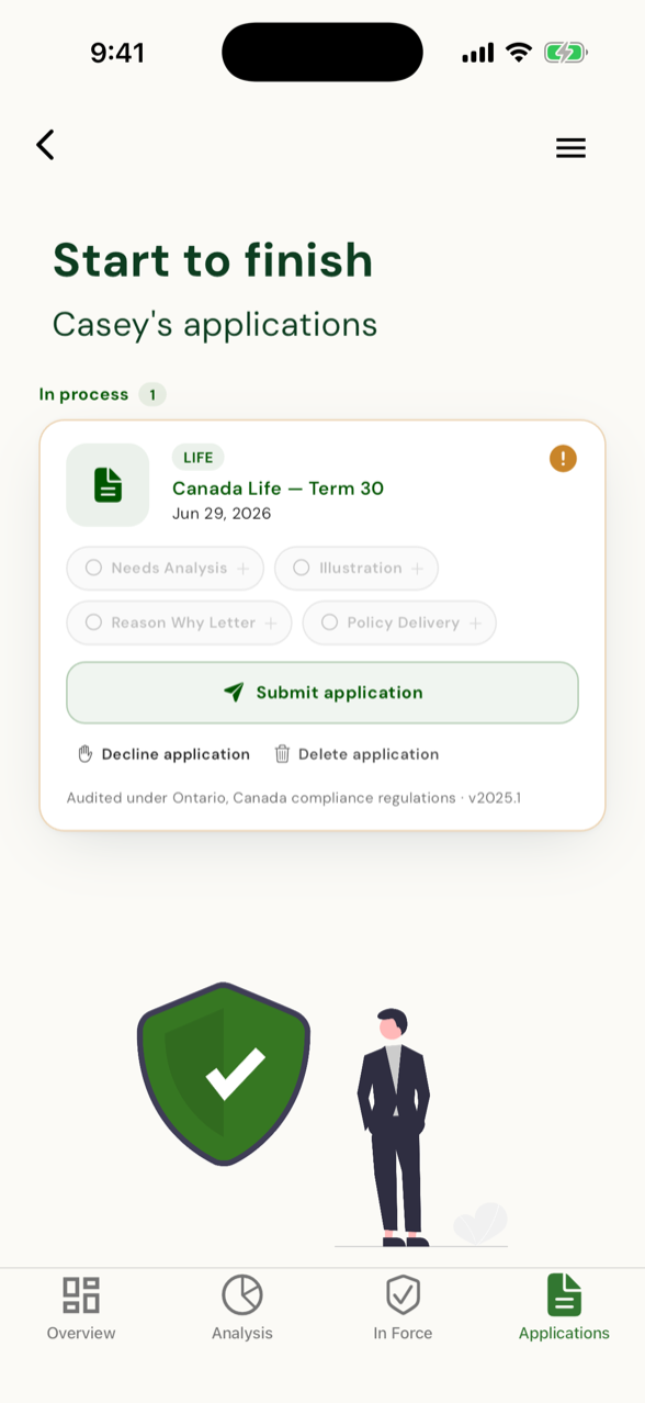 Application gated — the steps are not yet complete